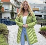 Kozy kabát fűzöld – Női átmeneti kabát – Innova Fashion – 3. kép